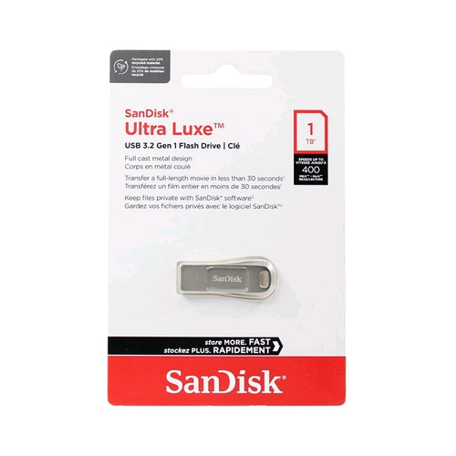 SanDisk Ultra Flair USB 3.0 Flash Drive - 1TB (Black).                  Model Number: SDCZ73-1T00-G46